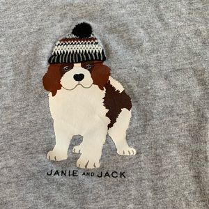 Janie and Jack st. Bernard  Graphic Tee Size:3
